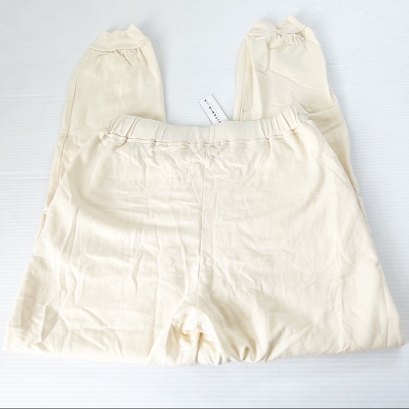 Vitamin A NWT Ecosoft Joggers Ecru, S - Picture 3 of 9